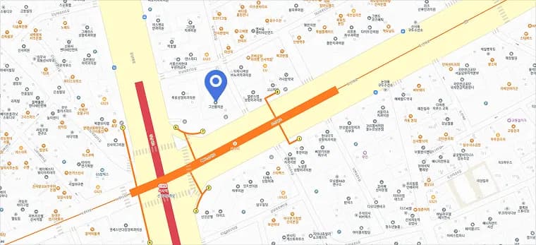 Map to BIO Plastic Surgery, Dosan-daero, Gangnam, Seoul